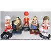 Image 1 : LOT OF FIVE CALGARY FLAMES BOBBLE HEADS & FIGURES