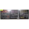 Image 1 : THREE NEW SEALED STRETCHED CANVAS CITY SIGNS