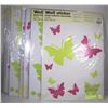 Image 1 : #33)12 LARGE SHEETS OF WALL STICKERS WITH FLOWERS