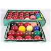 Image 1 : SNOOKER BALL SET WITH 16 SPARE BALLS