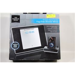 MP3 RADIO WIRELESS SPEAKER & FOG-FREE SHOWER MIRROR