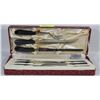 Image 1 : VINTAGE GOLDII EBONY CARVING/KNIFE SET