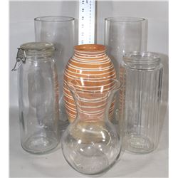 ESTATE COLLECTIONS OF LARGE VASES & DECORATIVE