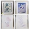 Image 1 : LOT OF FOUR PRINTS INCLUDING BLUE JAY, ANNE GEDDES