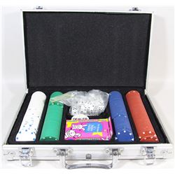 POKER CHIP SET IN STEEL CASE