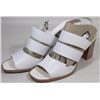 Image 1 : BRAND NEW TRANSIT LEATHER WHITE SANDLES  SIZE 7.5
