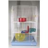 Image 1 : 3 LEVEL HAMSTER CAGE WITH ACCESSORIES 2FT TALL