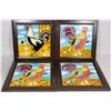 Image 1 : FOUR FRAMED ANTIQUE TILES