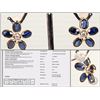 Image 1 : #40-14K Y.GOLD SAPPHIRE&DIAMOND EARRINGS W/COA