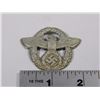 Image 1 : GERMAN NAZI POLICE EAGLE HAT PIN STAMPED "A" WITH