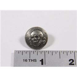 GERMAN NAZI TOTENKOPT UNIFORM BUTTON STAMPED WITH