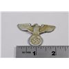Image 1 : GERMAN NAZI HAT EAGLE PIN MARKED "A"