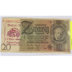 GERMAN NAZI WORLD WAR 2 WAFFEN S.S TOTENKOPF