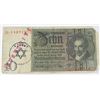 Image 1 : GERMAN NAZI BANK NOTE STAMPED AUSCHWITZ & JUDE