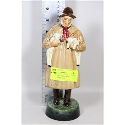ROYAL ALBERT FIGURINE - LAMBING TIME 1898