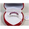 Image 1 : #3)NATURAL RED RUBY RING .925 SILVER SIZE 7.75