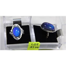 LOT OF 2 MOOD RINGS