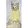 Image 1 : YELLOW BEADED GOWN SIZE 13/14