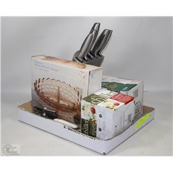 FLAT WITH KNIFE BLOCK AND KNIFE SET, DIP CHILLER 2