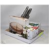 Image 1 : FLAT WITH KNIFE BLOCK AND KNIFE SET, DIP CHILLER 2