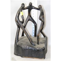 WOOD CARVED PEP TALK ORNAMENT