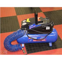 CAMPBELL HAUSFELD 3 GAL AIR COMPRESSOR WITH HOSE