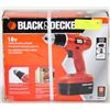 Image 1 : NEW BLACK AND DECKER 18V CORDLESS DRILL/DRIVER