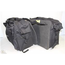 PAIR OF SOFT MOTORCYCLE SADDLE BAGS "ACTION BRAND"