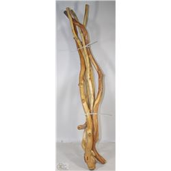 LOT OF 6  BAMBOO WALKING STICKS