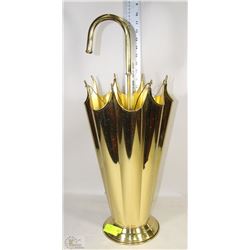 BRASS UMBRELLA SHAPED UMBRELLA HOLDER