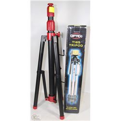 2 TRIPODS, ONE IN BOX INCLUDING OPTEX T165