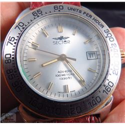NEW SWISS MADE SECTOR ADV 4000 WR 100M MEN'S WATCH