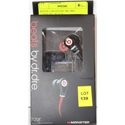REPLICA BEATS BY DR. DRE EARBUDS - BLACK