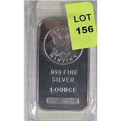 .999 FINE SILVER SUNSHINE MINT 1oz SILVER BAR