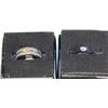 Image 1 : 2 STAINLESS STEEL RINGS INCLUDING  COLOR