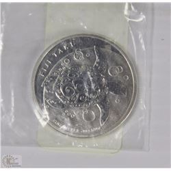 FIJI TAKU .999 FINE SILVER HALF OUNCE TURTLE COIN
