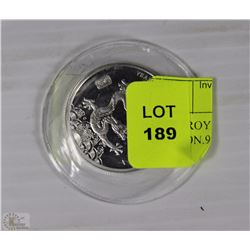HALF TROY OUNCE YEAR OF THE DRAGON.999 FINE
