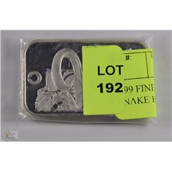 1oz .999 FINE SILVER YEAR OF THE SNAKE BAR