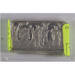 WILLIAM RUFUS 2.08oz .925 STERLING SILVER ART BAR
