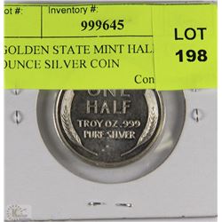 GOLDEN STATE MINT HALF TROY OUNCE SILVER COIN