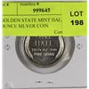 Image 1 : GOLDEN STATE MINT HALF TROY OUNCE SILVER COIN