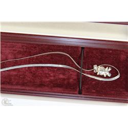 STERLING SILVER .925  18"HELLO KITTY PENDANT &