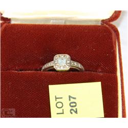 STERLING SILVER .925 RING WITH GEMSTONE SIZE 7