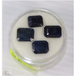 #5-NATURAL ENHANCED SAPPHIRE GEMSTONE - 4-PIECES
