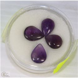 #11-NATURAL AMETHYST GEMSTONE - 4-PIECES 20.5CT