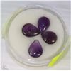 Image 1 : #11-NATURAL AMETHYST GEMSTONE - 4-PIECES 20.5CT