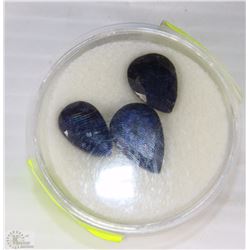 #3-NATURAL ENHANCED SAPPHIRE GEMSTONE - 3-PIECES