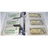 Image 1 : BINDER OF 7 SHEETS OF CANADIAN DOLLAR BANK NOTES
