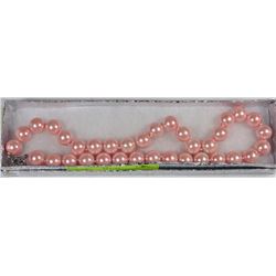 #22-12mm SEASHELL PEARL NECKLACE - PINK