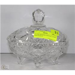 24% PBO BOHEMIA CRYSTAL CANDY DISH MADE IN